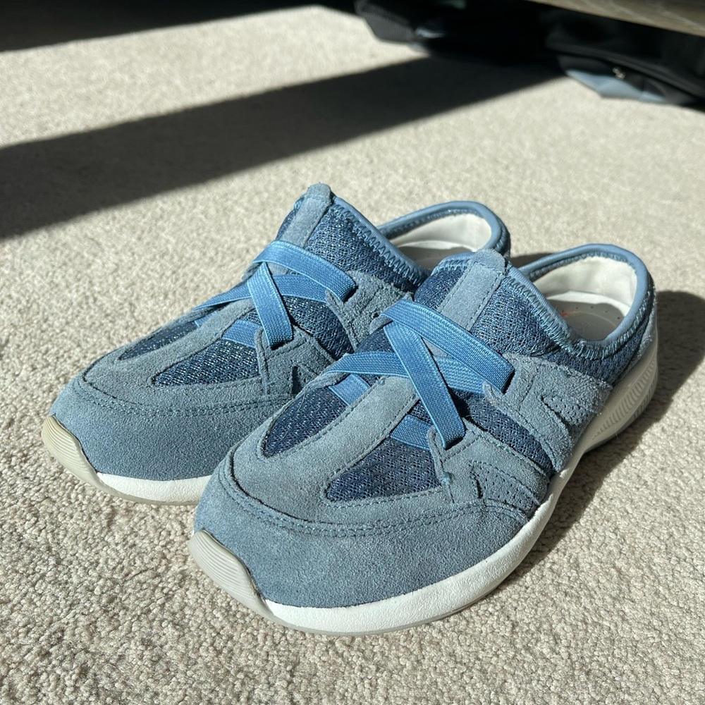 Blue Easy Spirit Pull-on Slide-on Fashion Sneakers